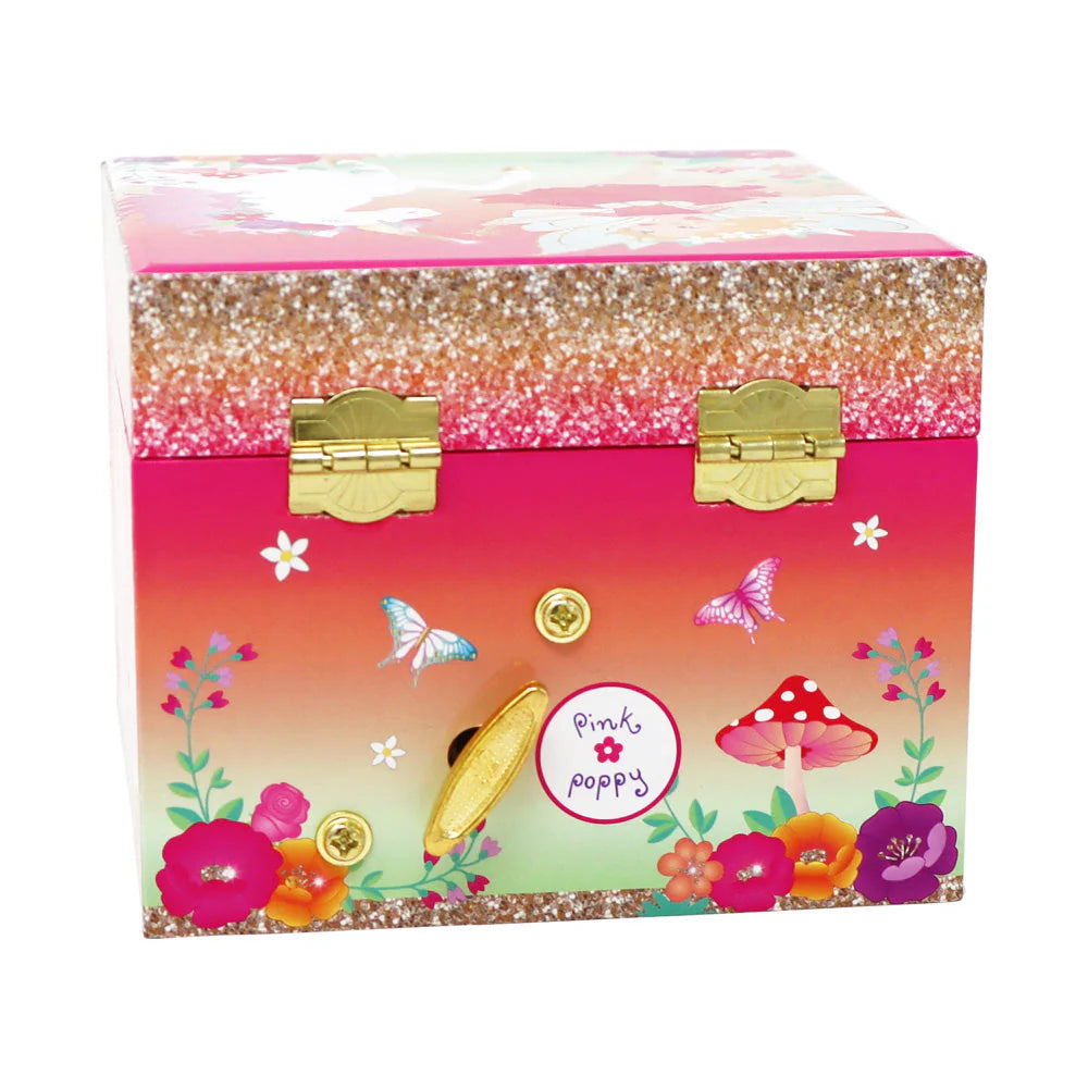 Pink Poppy- Unicorn & The Pixie Fairy Small Musical Jewellery Box image 5