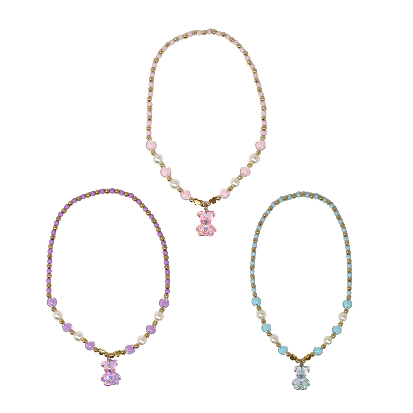 Pink Poppy Gummy Bear Necklace image 0
