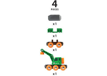 Brio - Clever Crane Wagon 4 pieces image 3
