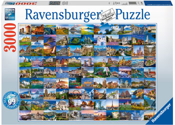 Ravensburger - 99 Beautiful Places Of Europe 3000pc image 0