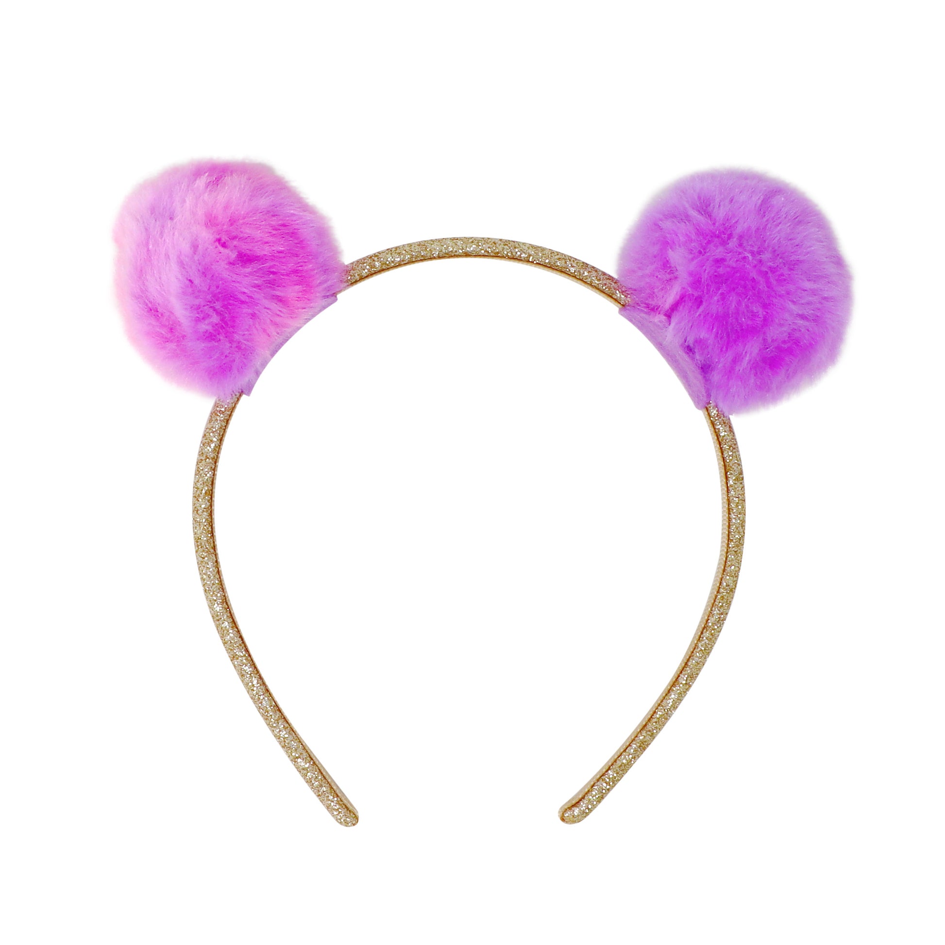 Pink Poppy Fluffy Pom Pom Headband image 2