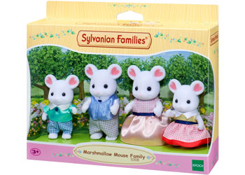 Sylvanian Families - Marshmallow Mouse Family image 3