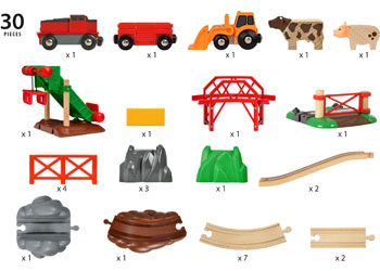 Brio - Animal Farm Train Set 30 pieces image 3