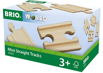 Brio - Mini Straight Tracks 4 pieces image 0