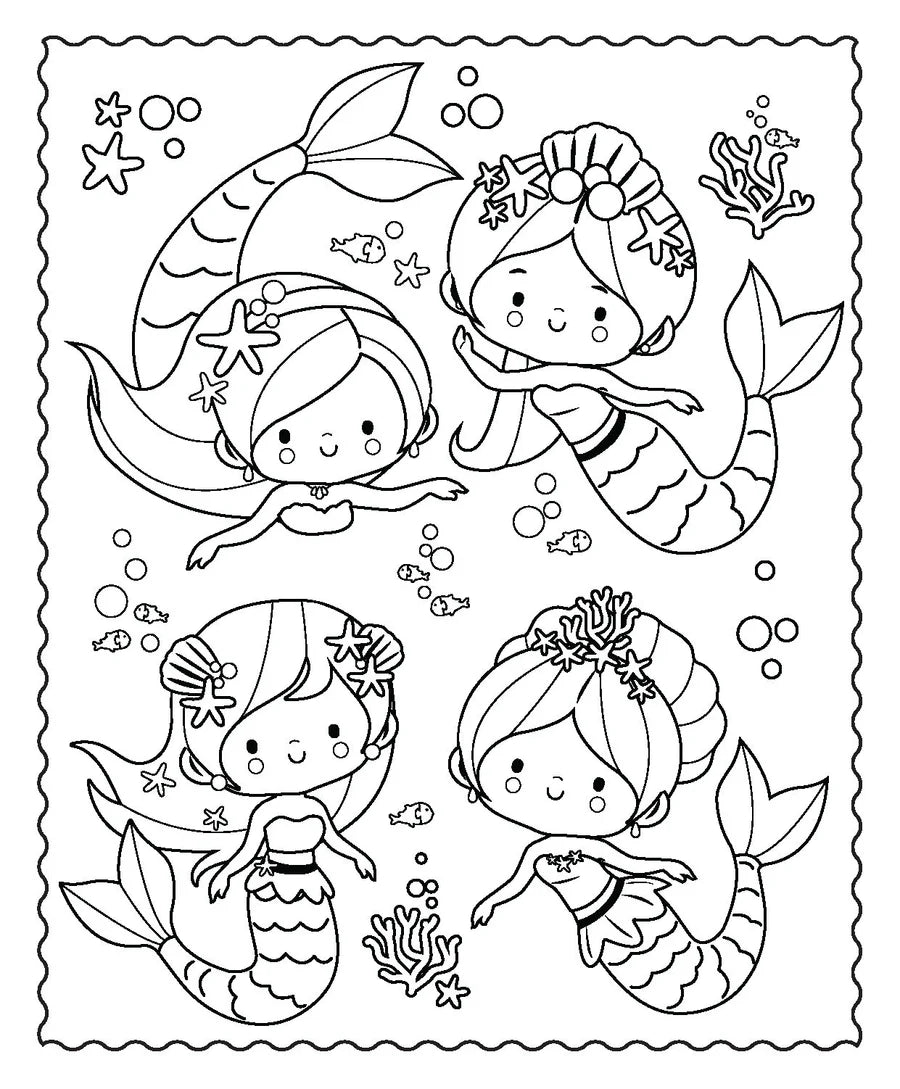 Markerific - Activity Folder - Mermaid image 1