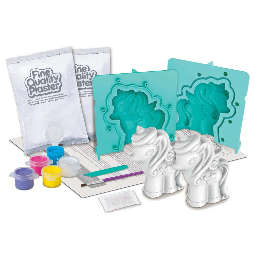 4M - Mould & Paint - 3D Glitter Unicorns image 1