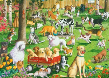 Ravensburger - At The Dog Park Puzzle Puzzle 500 piece image 1