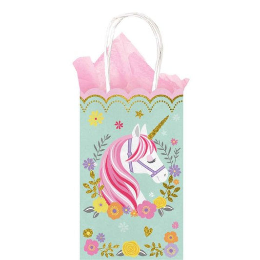 Magical Unicorn Glitter Small Treat Bag 10 pc image 0