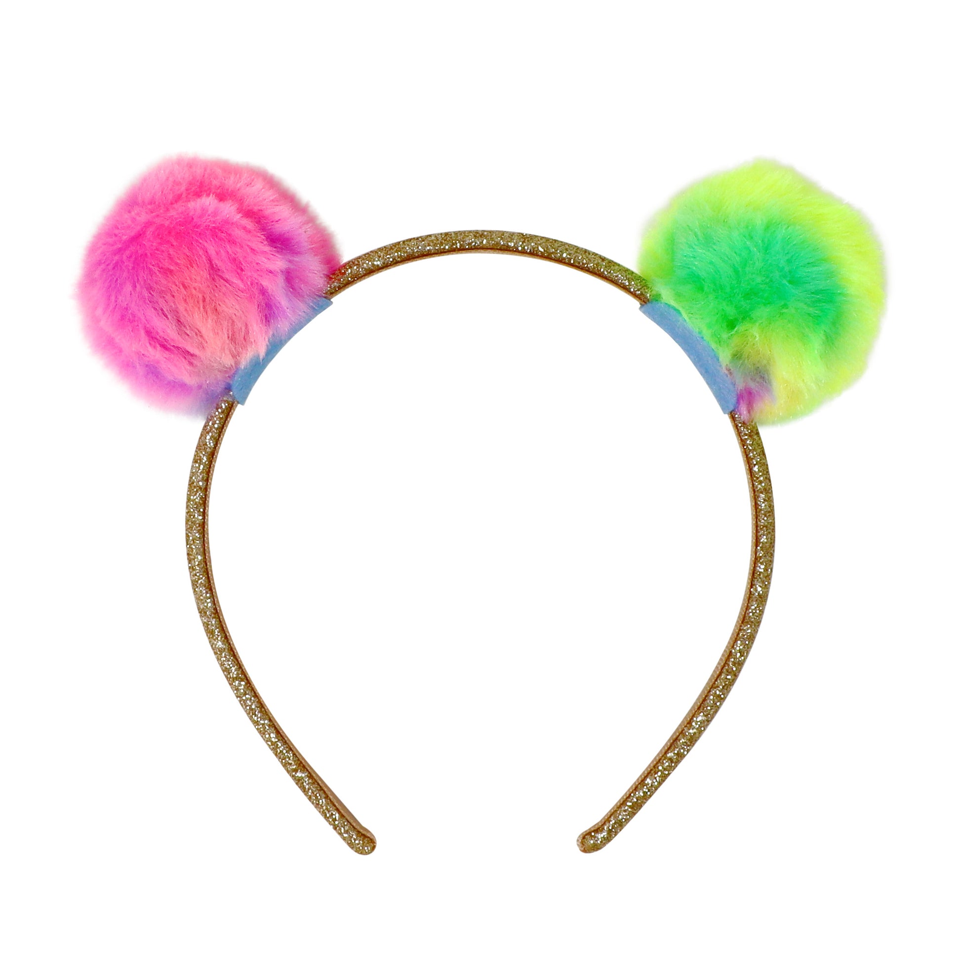 Pink Poppy Fluffy Pom Pom Headband image 3