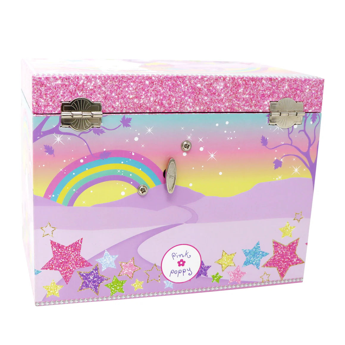 Pink Poppy - Caticorn Dreams Medium Musical Jewellery Box image 5