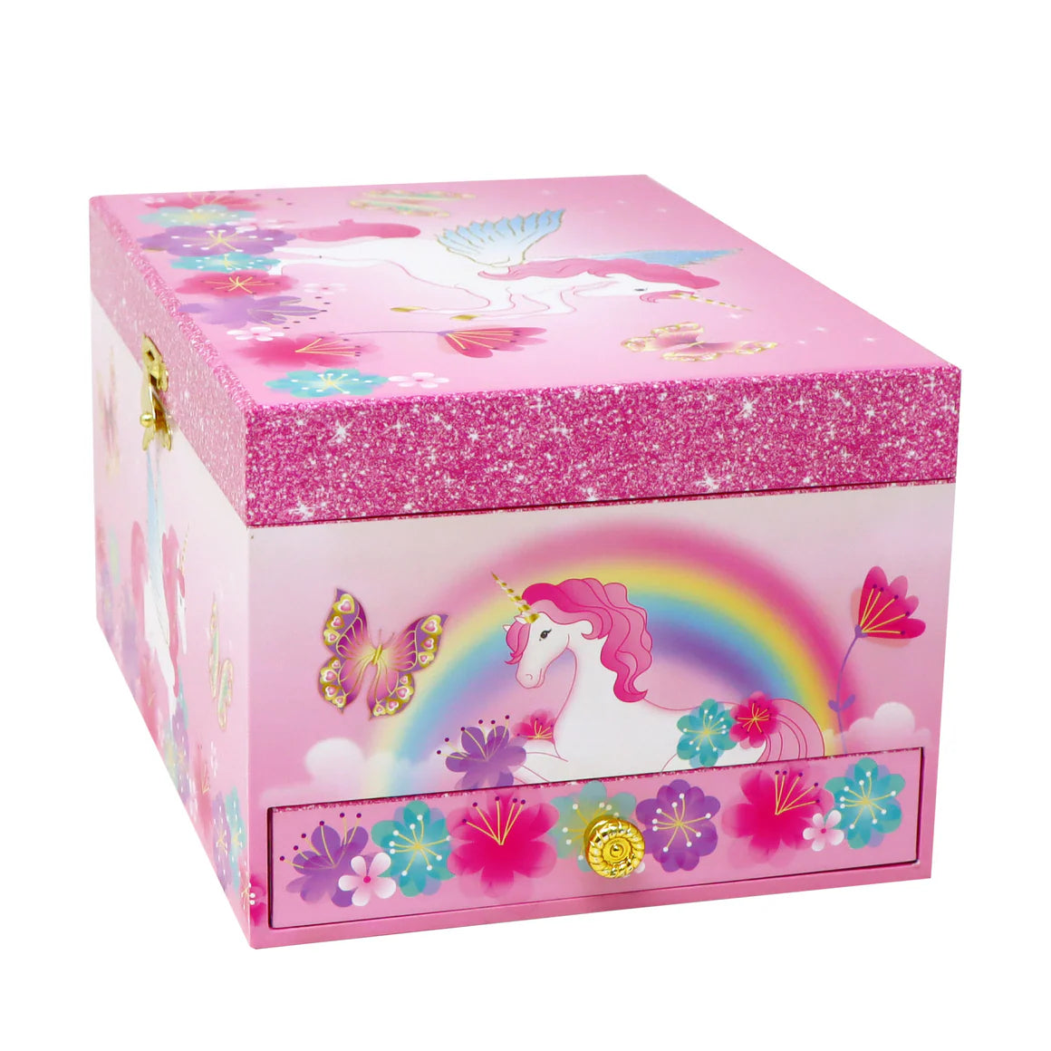Pink Poppy - Unicorn Rainbow Luxury Music Box image 5