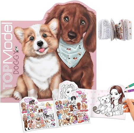 Depesche - TOPModel - Dog Shape Colouring Book image 1