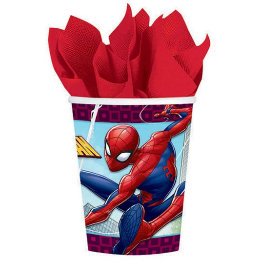Spider-Man Webbed Wonder 266ml Paper Cups 8pc image 0