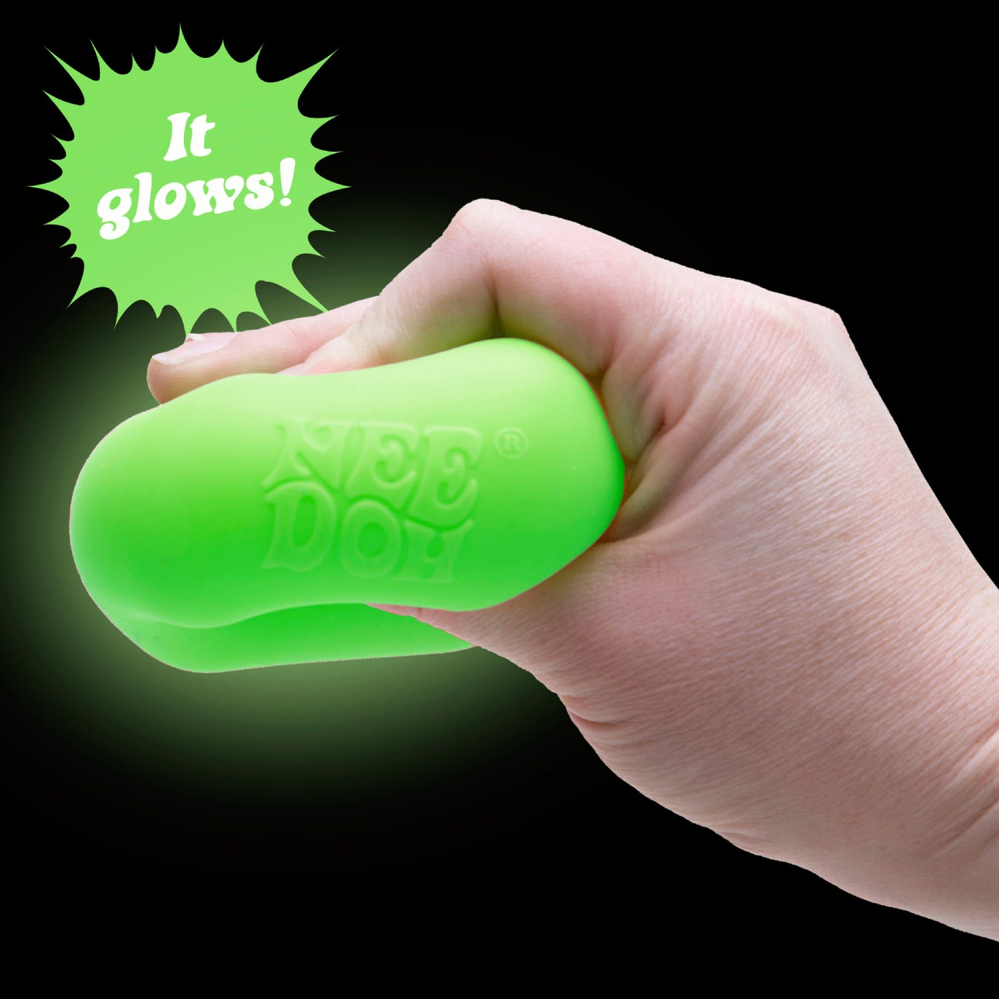 Nee Doh Glow in the Dark Nice Cube image 1