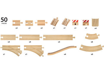 Brio - 50 Piece Train Track Pack image 3