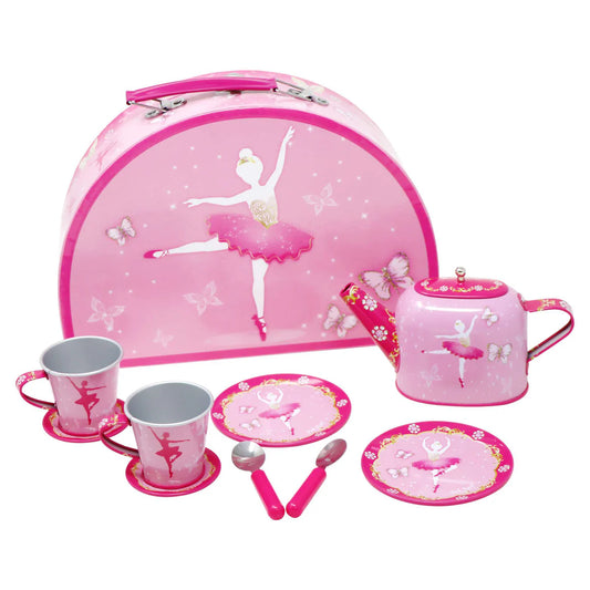 Pink Poppy - Butterfly Ballet Tin Tea Set image 0