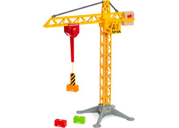 Brio - Construction Crane w Lights 5pc image 1