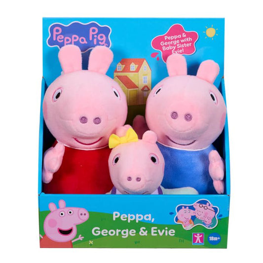 Peppa Pig Trio Pack: Peppa, George & Baby Evie image 0
