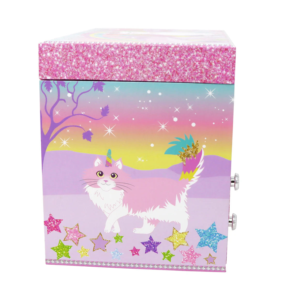 Pink Poppy - Caticorn Dreams Medium Musical Jewellery Box image 4