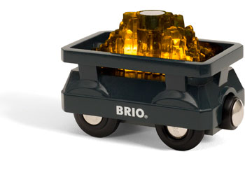 Brio - Light Up Gold Wagon 2 pieces image 0