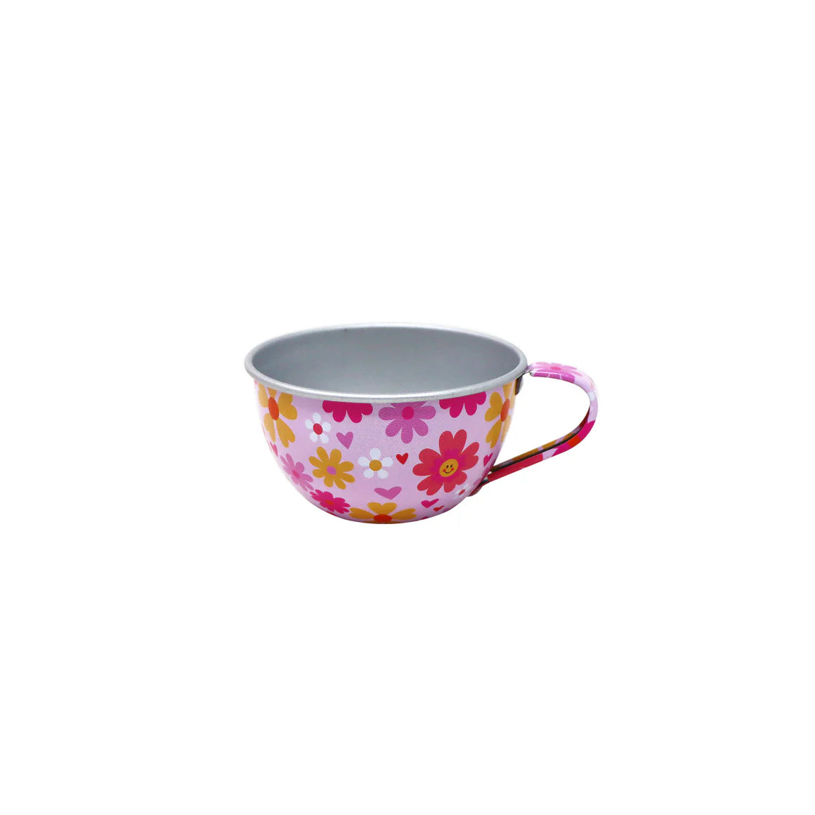 Pink Poppy - Vibrant Vacation 7 Piece Tin Tea Set in Carry Case image 7