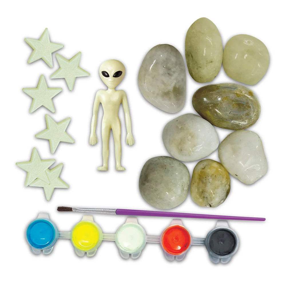 4M - KidzMaker - Glow in the Dark Space Rock Painting image 2