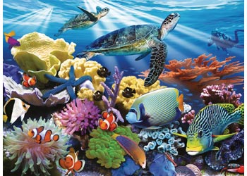 Ravensburger - Ocean Turtles Puzzle 200 piece image 1