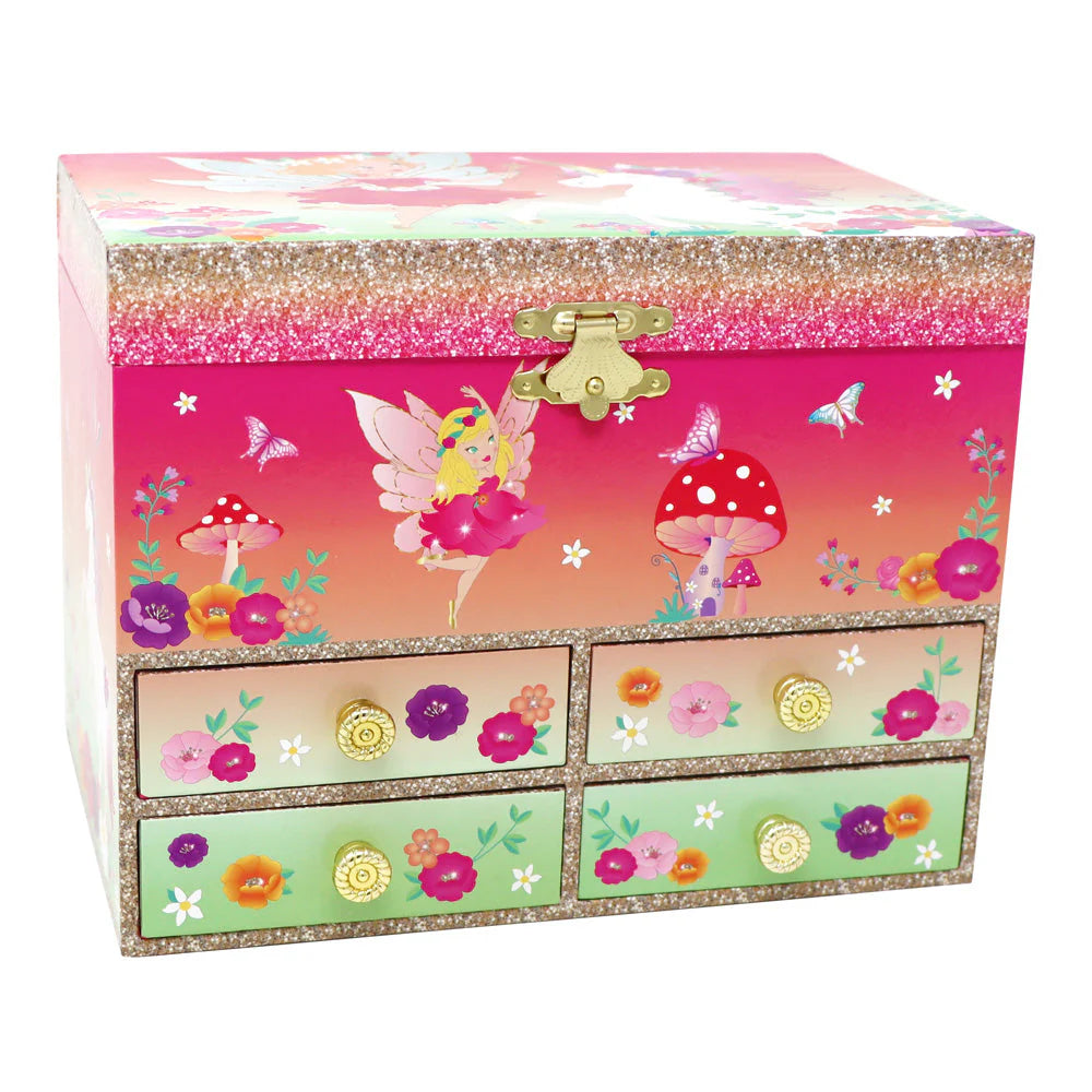 Pink Poppy - Unicorn & The Pixie Fairy Medium Musical Jewellery Box image 3