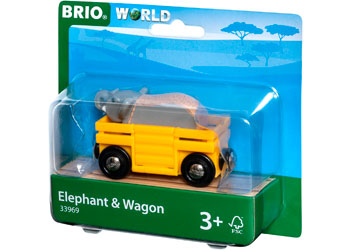 BRIO - Elephant and Wagon 2 pieces image 3